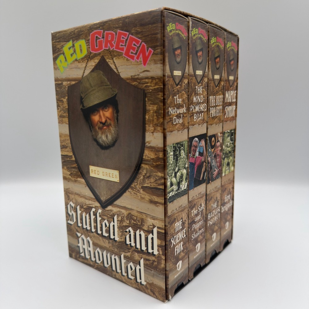 Red Green Stuffed and Mounted VHS Box Set 4 Tapes 8 Episodes Acorn Media 1997